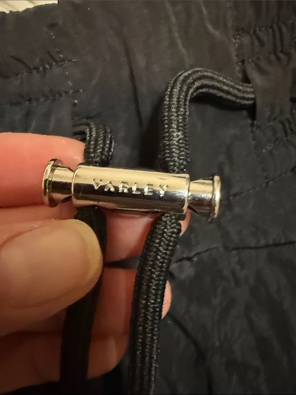 Varley Black Drawstring Performance Running Shorts